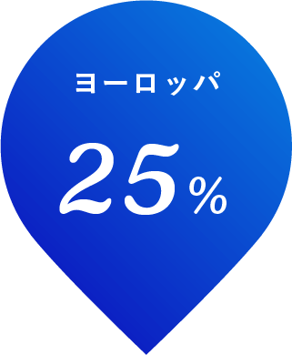ヨーロッパ 25%